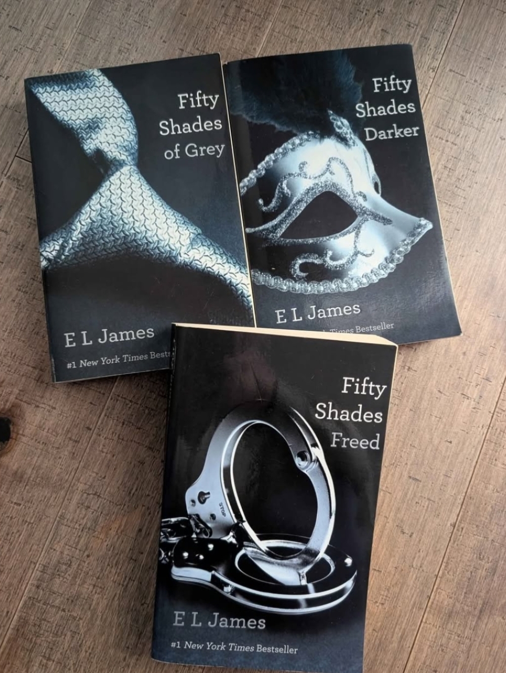 Fifty Shades Trilogy by E. L. James - Grey/Black Covers